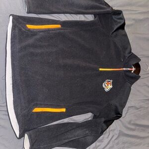 NFL Cincinnati Bengals Black and Orange Zip-Up Sweater